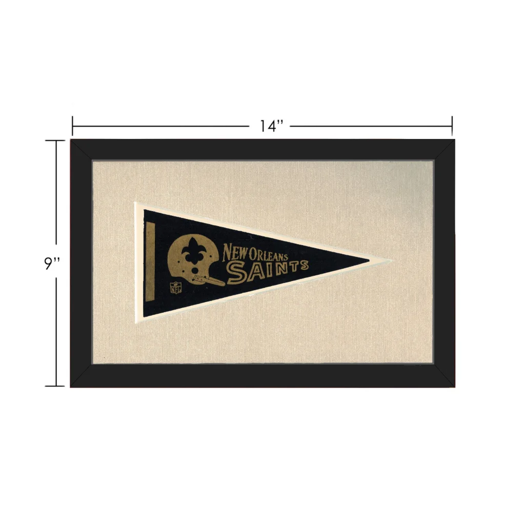 Vintage New Orleans Saints Pennant | Vintage Collectible Sports Pennant | vintageantiquesgifts.com