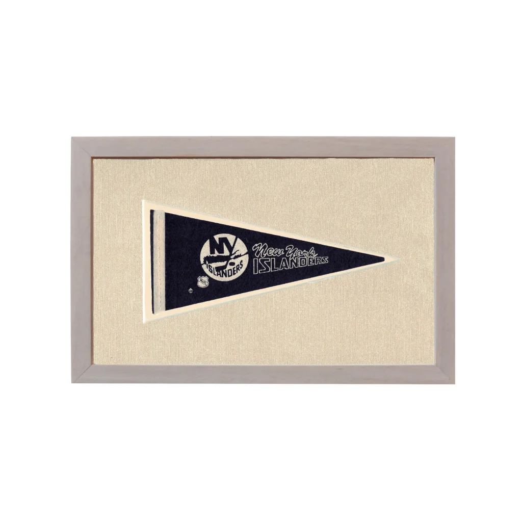 Vintage New York Islanders Pennant | Rare Vintage Wool Felt Pennant Flag | vintageantiquesgifts.com