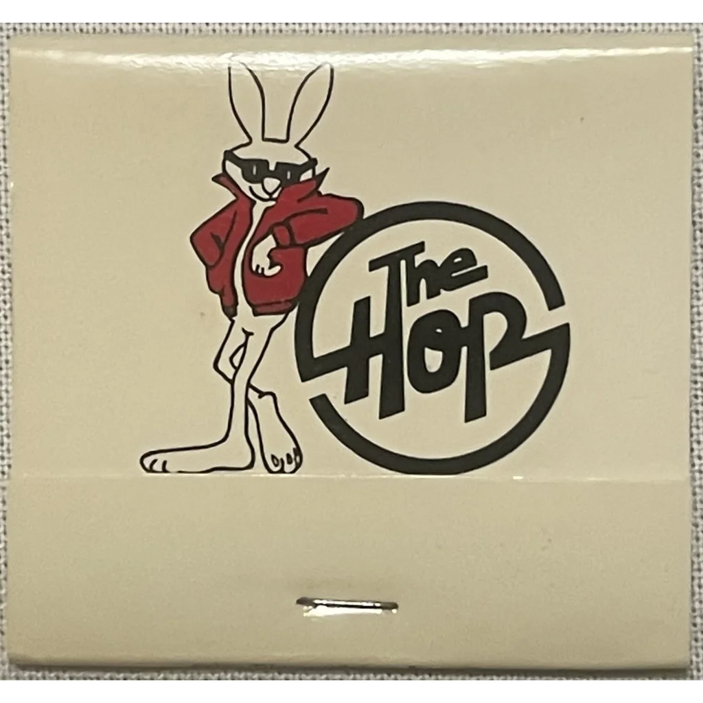 Vintage 🐰 The Hop Night Club Full Matchbook Amazing 1950s Rabbit! 🐇 Advertisements Antique Collectible Items