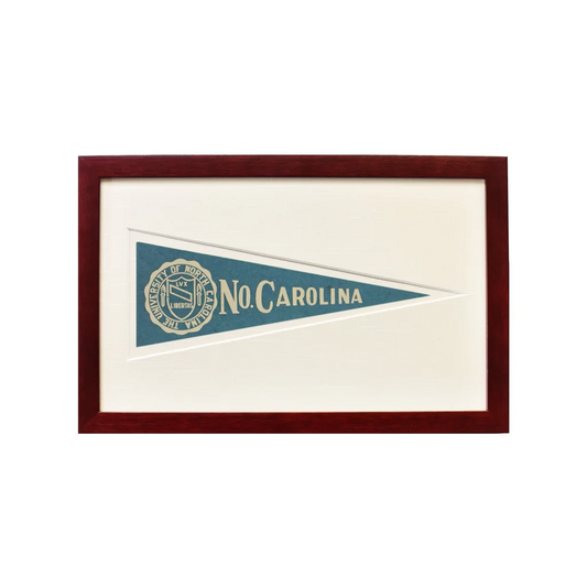 Vintage North Carolina Hormel Pennant in Wood Frame | Americana Memories | vintageantiquesgifts.com