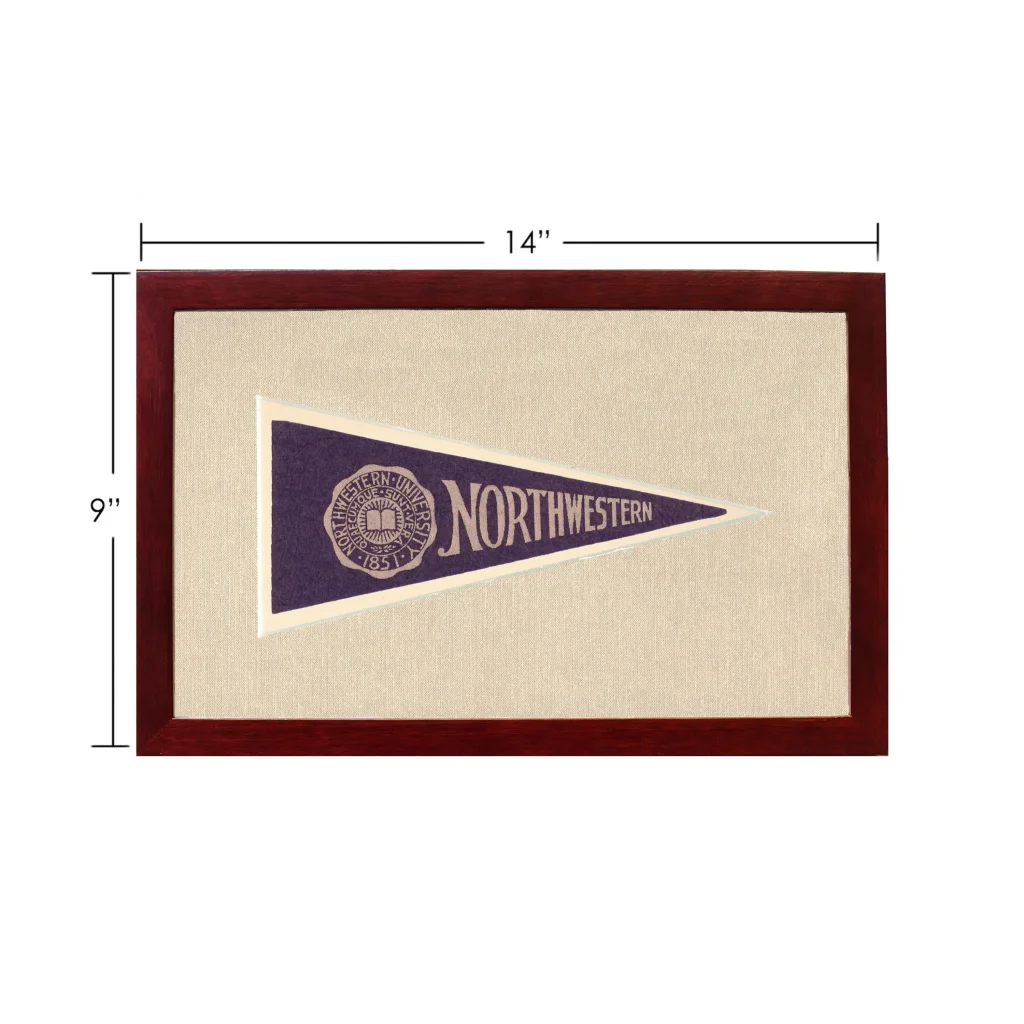 Vintage Northwestern University Pennant | Vintage Americana Sports Memorabilia | vintageantiquesgifts.com