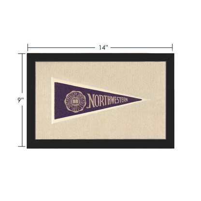 Vintage Northwestern University Pennant | Vintage Collectible Sports Pennant | vintageantiquesgifts.com