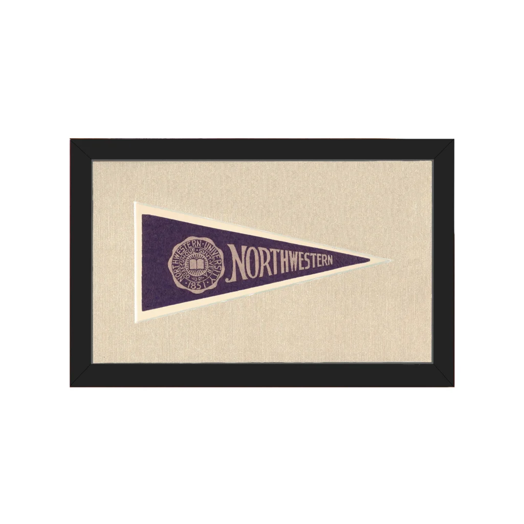 Vintage Northwestern University Pennant | Americana Memories | vintageantiquesgifts.com