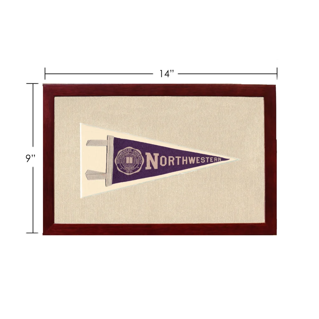 Vintage Northwestern University Pennant | Vintage Americana Sports Memorabilia | vintageantiquesgifts.com
