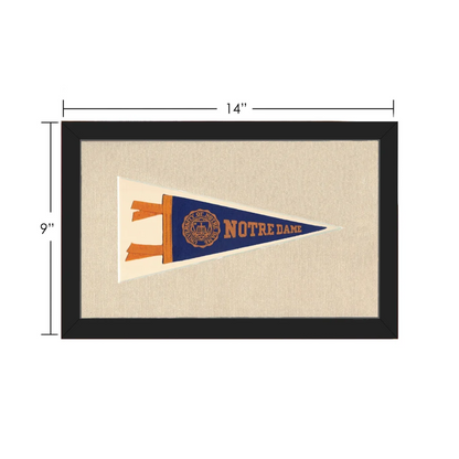 Vintage Notre Dame Pennant | Vintage Collectible Sports Pennant | vintageantiquesgifts.com
