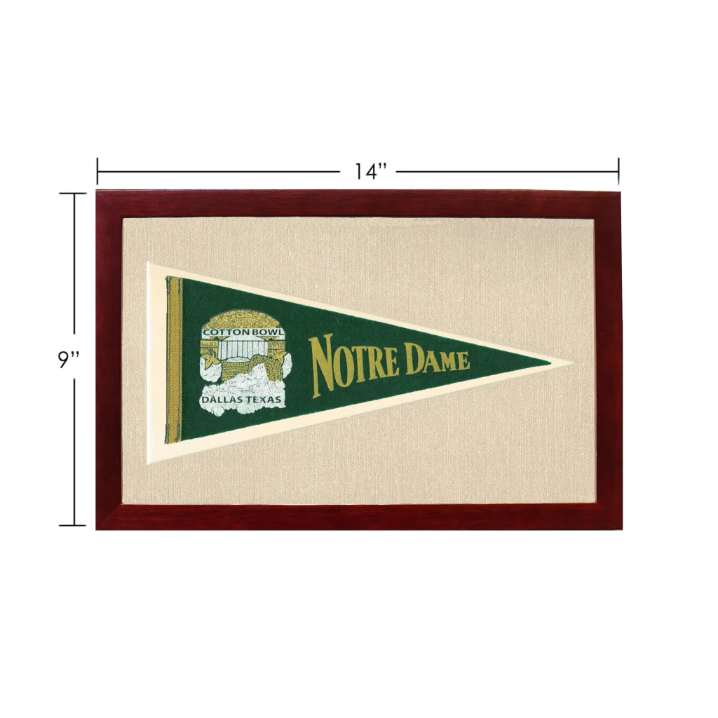 Vintage Notre Dame Pennant | Vintage Americana Sports Memorabilia | vintageantiquesgifts.com