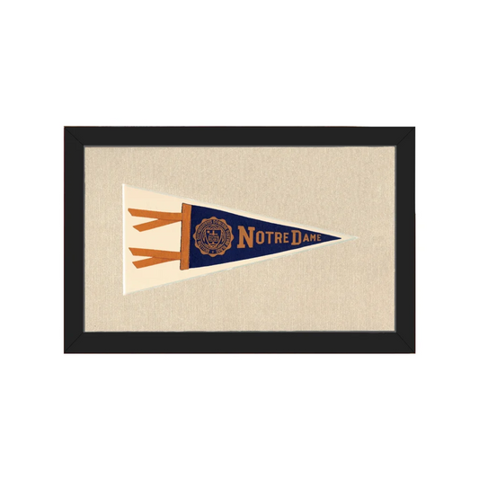 Vintage Notre Dame Pennant | Americana Memories | vintageantiquesgifts.com