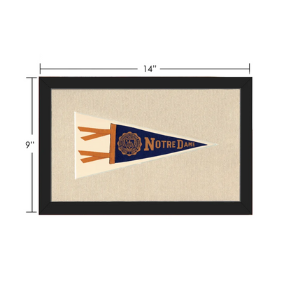Vintage Notre Dame Pennant | Vintage Collectible Sports Pennant | vintageantiquesgifts.com