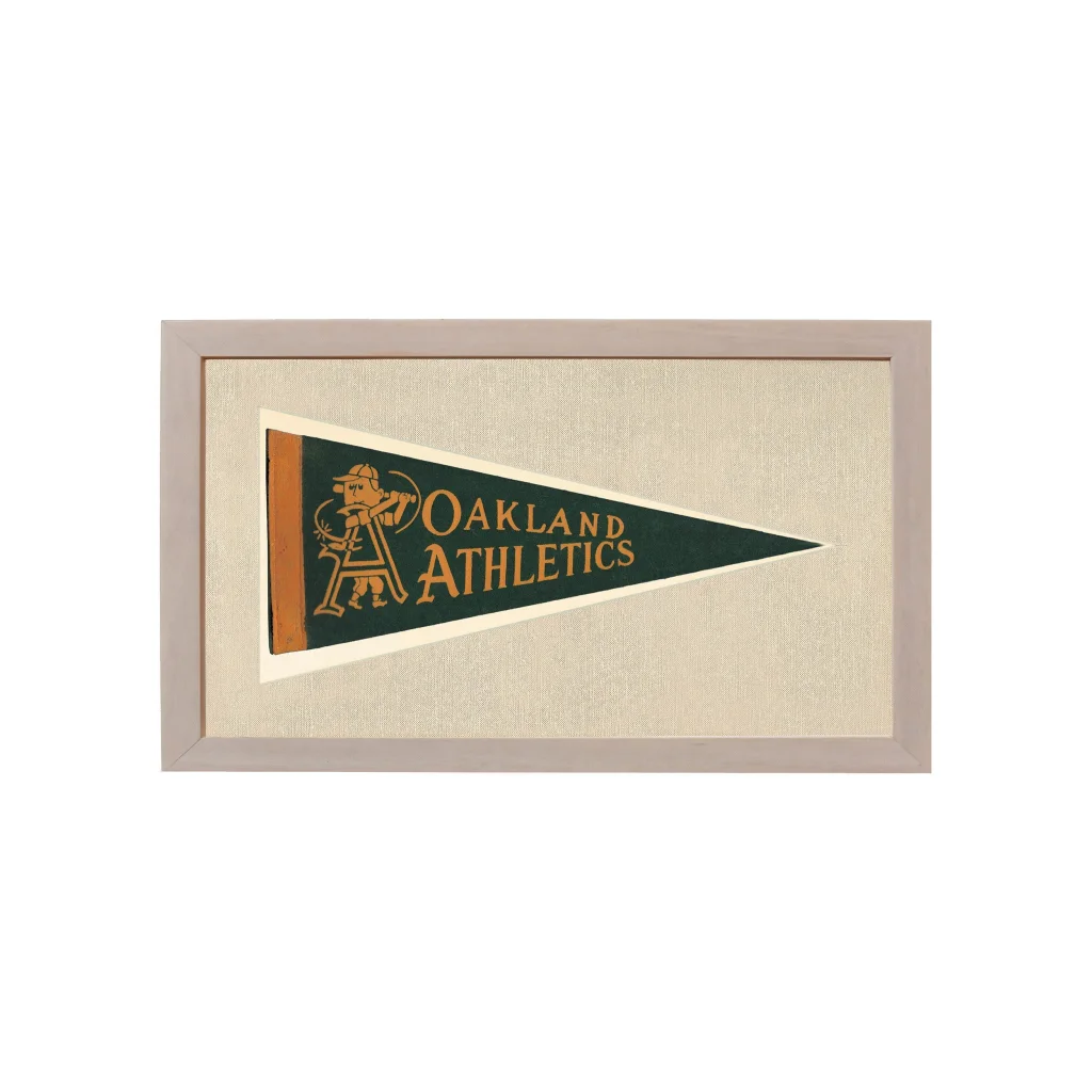 Vintage Oakland Athletics Pennant | Vintage Americana Sports Memorabilia | vintageantiquesgifts.com