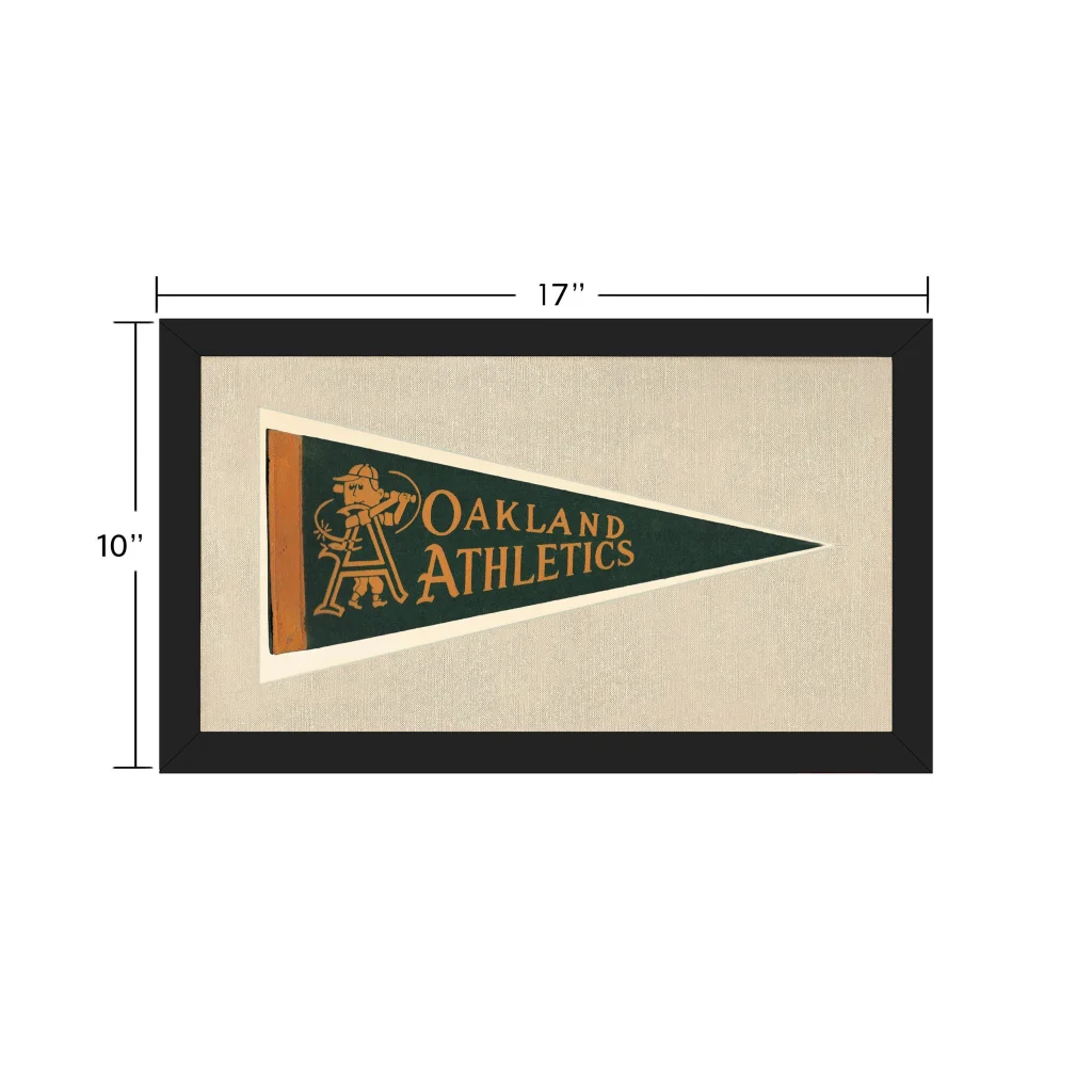 Vintage Oakland Athletics Pennant | Vintage Collectible Sports Pennant | vintageantiquesgifts.com