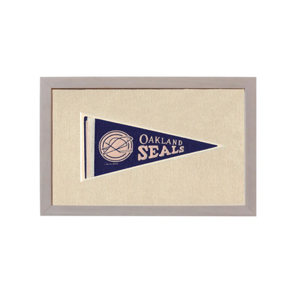 Vintage Oakland Seals Pennant | Rare Vintage Wool Felt Pennant Flag | vintageantiquesgifts.com
