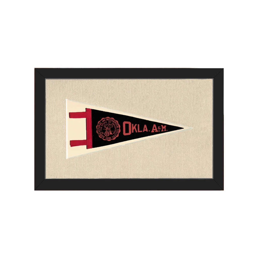 Vintage Oklahoma A and M Pennant | Americana Memories | vintageantiquesgifts.com