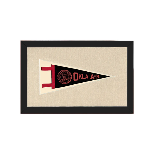 Vintage Oklahoma A and M Pennant | Americana Memories | vintageantiquesgifts.com