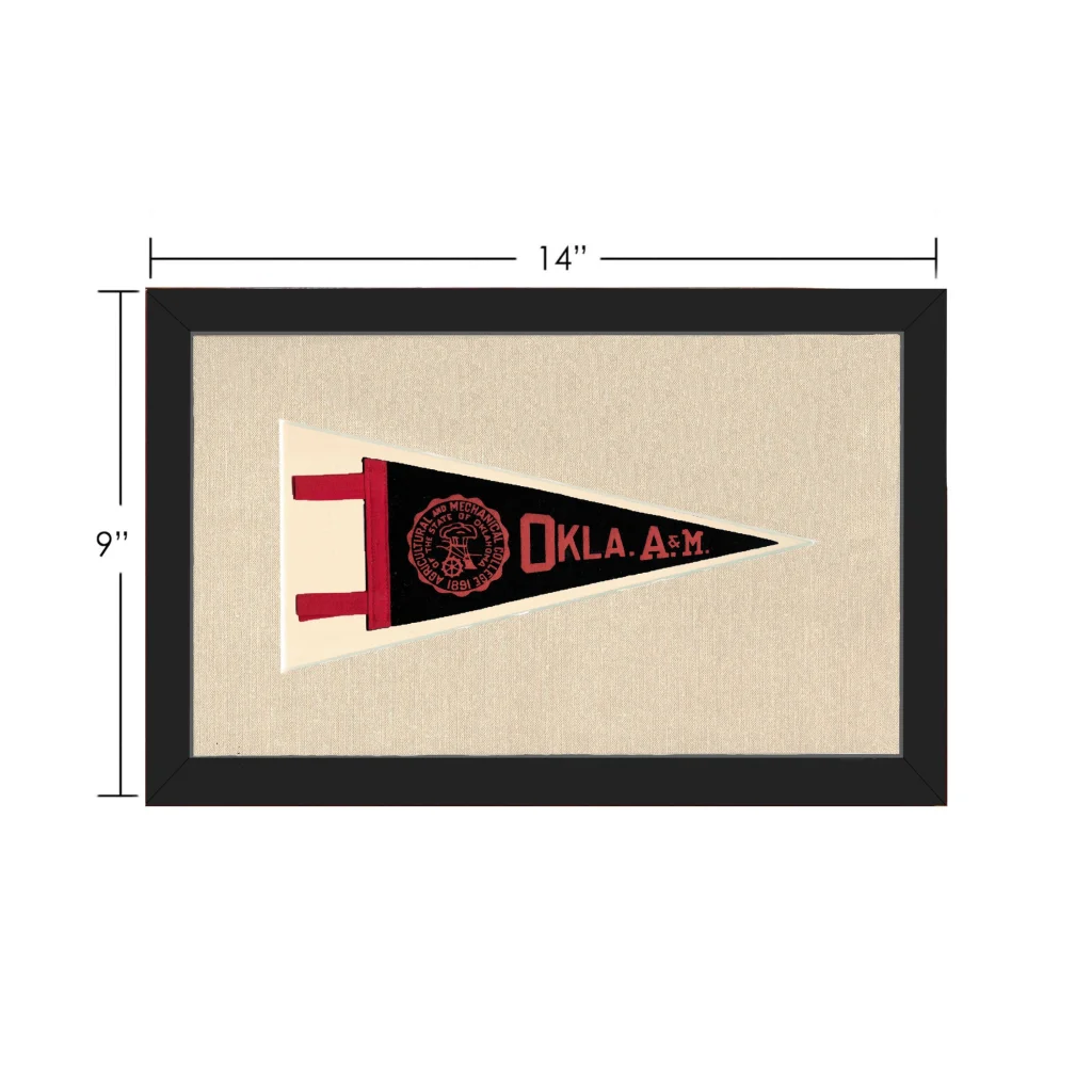 Vintage Oklahoma A and M Pennant | Vintage Collectible Sports Pennant | vintageantiquesgifts.com