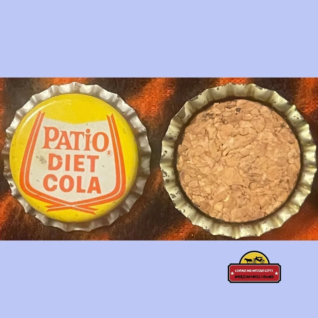 Vintage - The Original Diet Pepsi - Patio Cola Cork Bottle Cap Mankato Mn 1963 - 1964 - Advertisements - Antique Soda