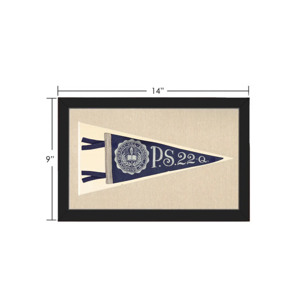 Vintage P.S. 22 Pennant | Vintage Collectible Sports Pennant | vintageantiquesgifts.com