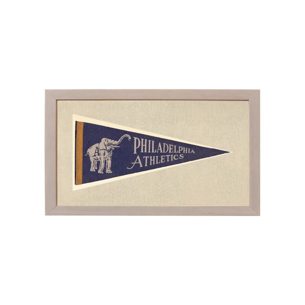 Vintage Philadelphia Athletics Pennant | Vintage Americana Sports Memorabilia | vintageantiquesgifts.com