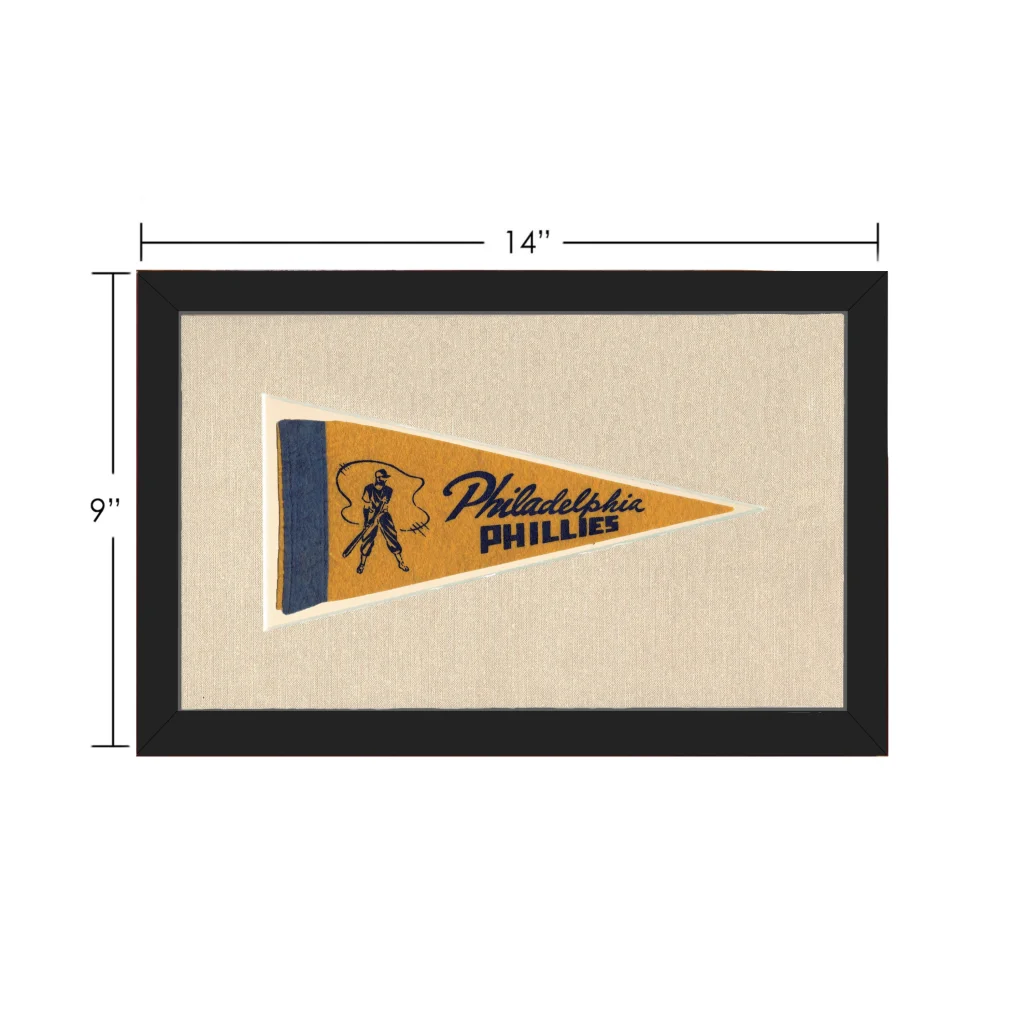 Vintage Philadelphia Phillies Pennant | Vintage Collectible Sports Pennant | vintageantiquesgifts.com