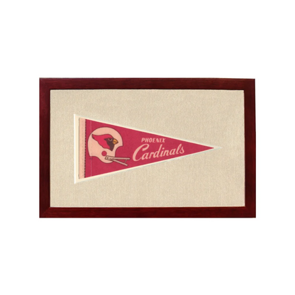 Vintage Phoenix Cardinals Pennant | 1950s Wool Felt Pennant Framed Display | vintageantiquesgifts.com
