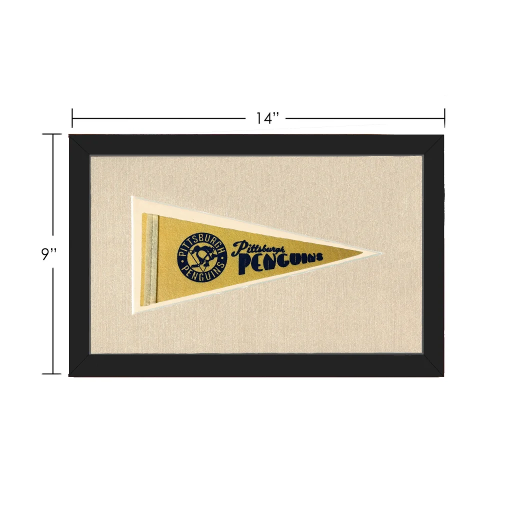 Vintage Pittsburgh Penguins Pennant | Vintage Collectible Sports Pennant | vintageantiquesgifts.com