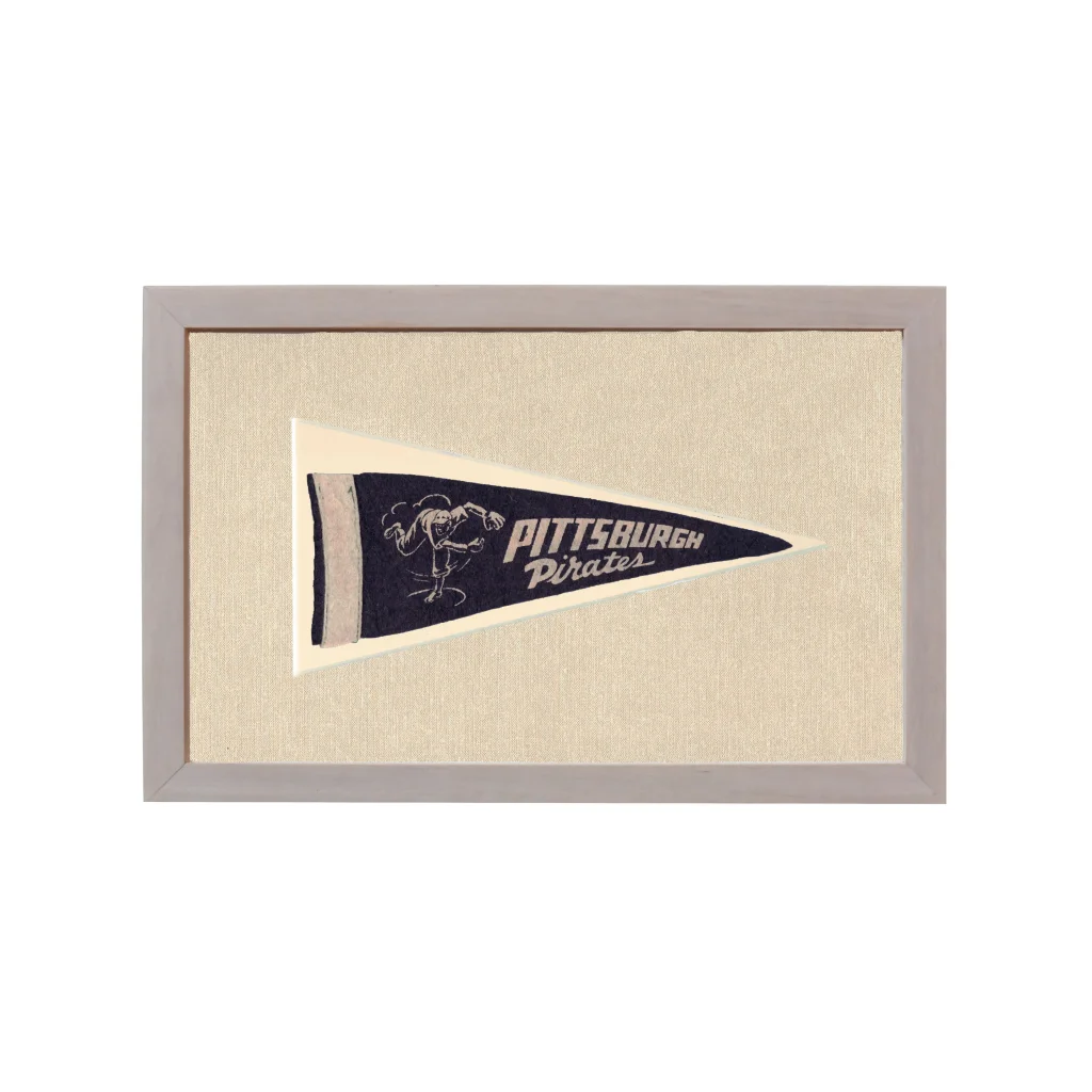 Vintage Pittsburgh Pirates Pennant | Rare Vintage Wool Felt Pennant Flag | vintageantiquesgifts.com