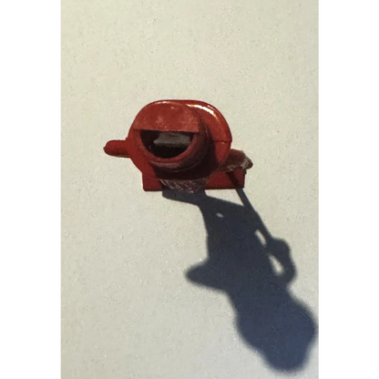 Vintage 1950s Mr. Peanut whistle collectible with red plastic toy cement mixer