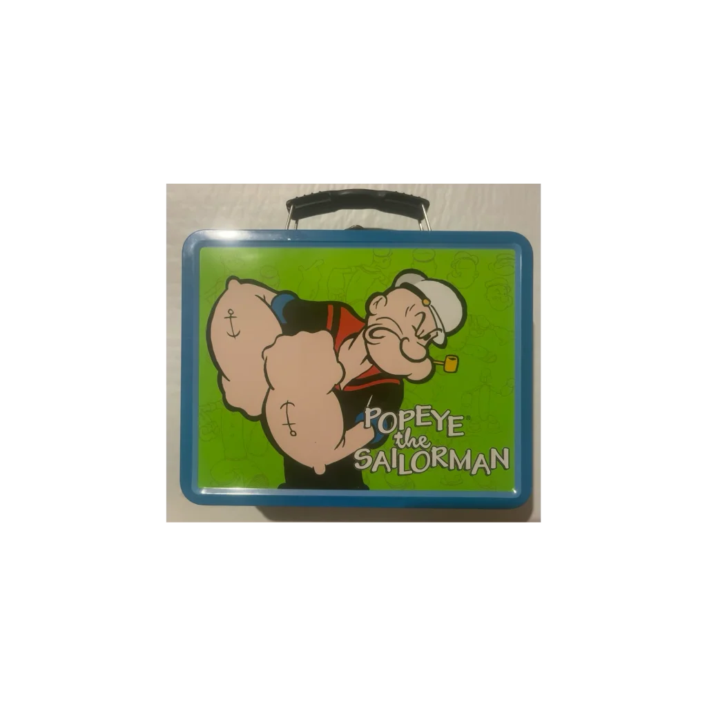 Vintage lunchbox with Popeye the Sailor Man, perfect for collectors and nostalgia lovers