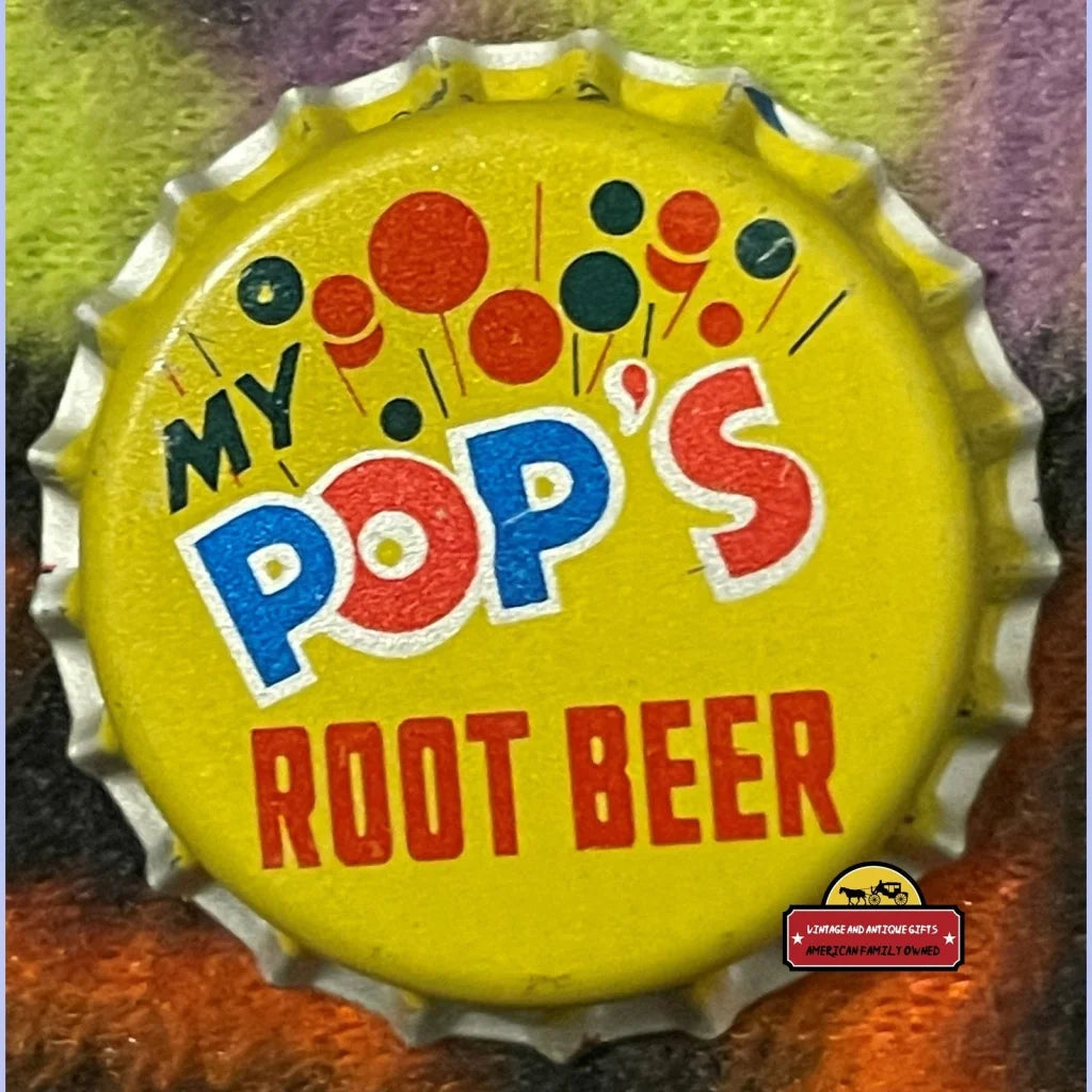 Vintage My Pop’s Root Beer Bottle Cap Wilkes-barre Pa 1960s - Advertisements - Antique Soda And Beverage Memorabilia.