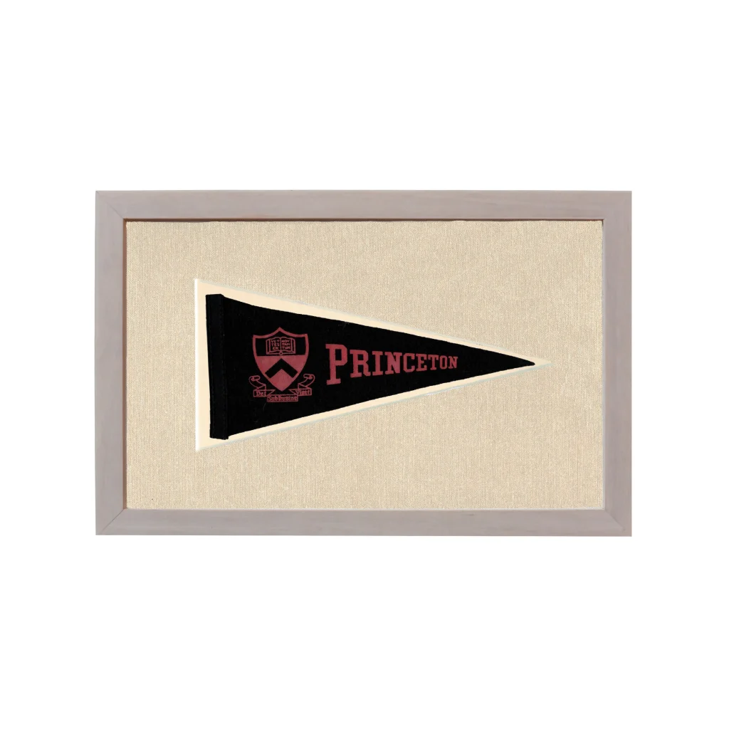 Vintage Princeton Pennant | Rare Vintage Wool Felt Pennant Flag | vintageantiquesgifts.com