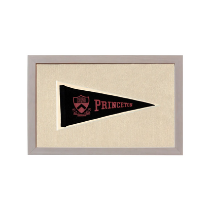 Vintage Princeton Pennant | Rare Vintage Wool Felt Pennant Flag | vintageantiquesgifts.com