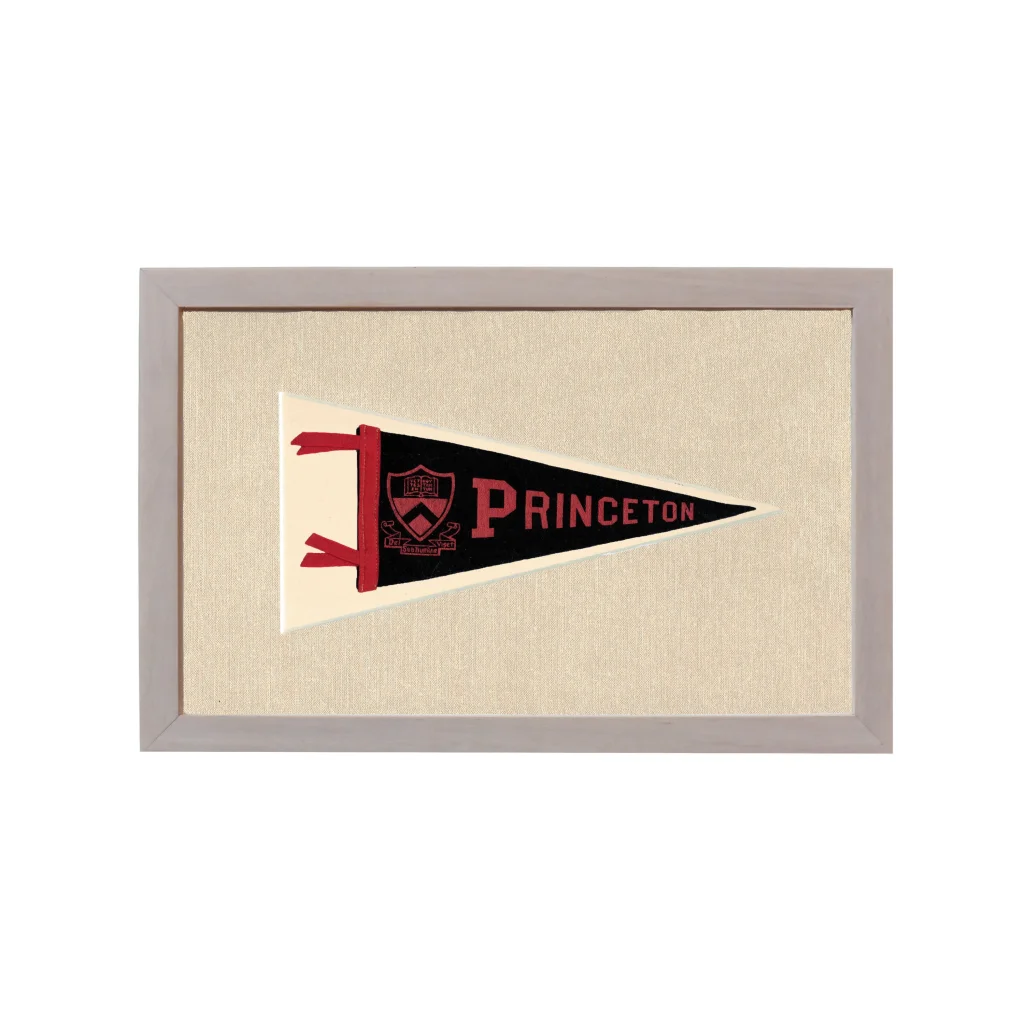Vintage Princeton Pennant | Rare Vintage Wool Felt Pennant Flag | vintageantiquesgifts.com