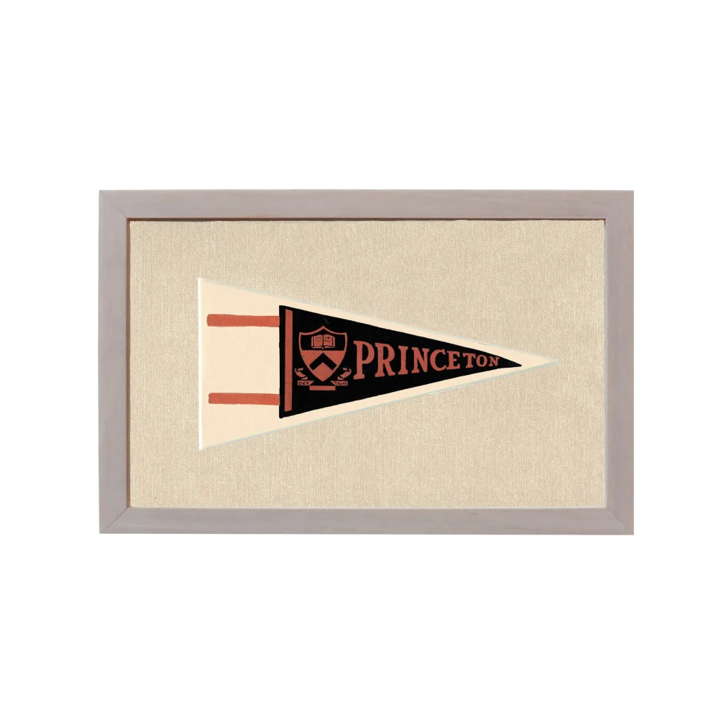 Vintage Princeton Pennant | Rare Vintage Wool Felt Pennant Flag | vintageantiquesgifts.com