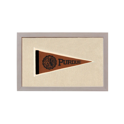 Vintage Purdue Pennant | Rare Vintage Wool Felt Pennant Flag | vintageantiquesgifts.com