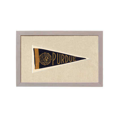 Vintage Purdue Pennant | Rare Vintage Wool Felt Pennant Flag | vintageantiquesgifts.com