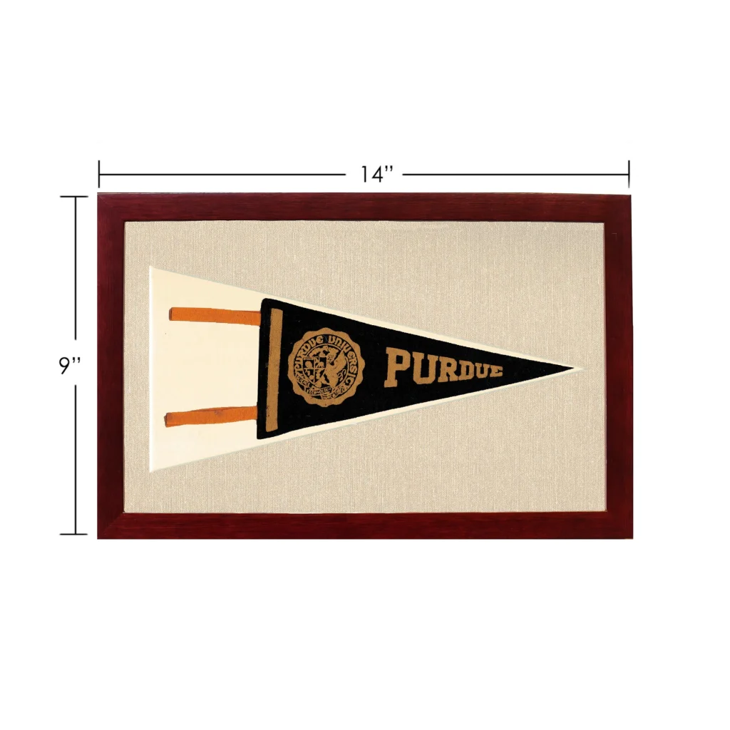 Vintage Purdue University Pennant | Vintage Americana Sports Memorabilia | vintageantiquesgifts.com
