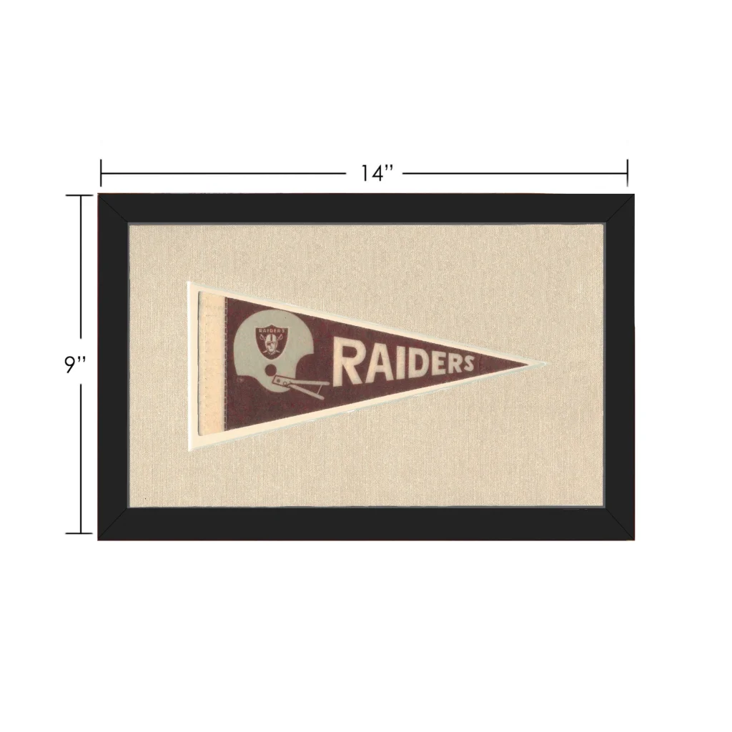 Vintage Raiders Pennant | Vintage Collectible Sports Pennant | vintageantiquesgifts.com