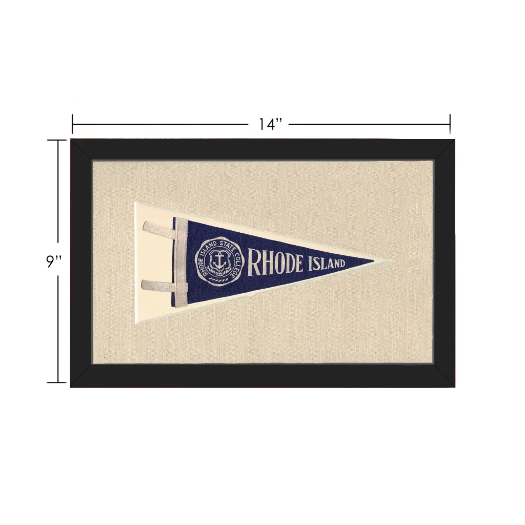 Vintage Rhode Island Pennant | Vintage Collectible Sports Pennant | vintageantiquesgifts.com