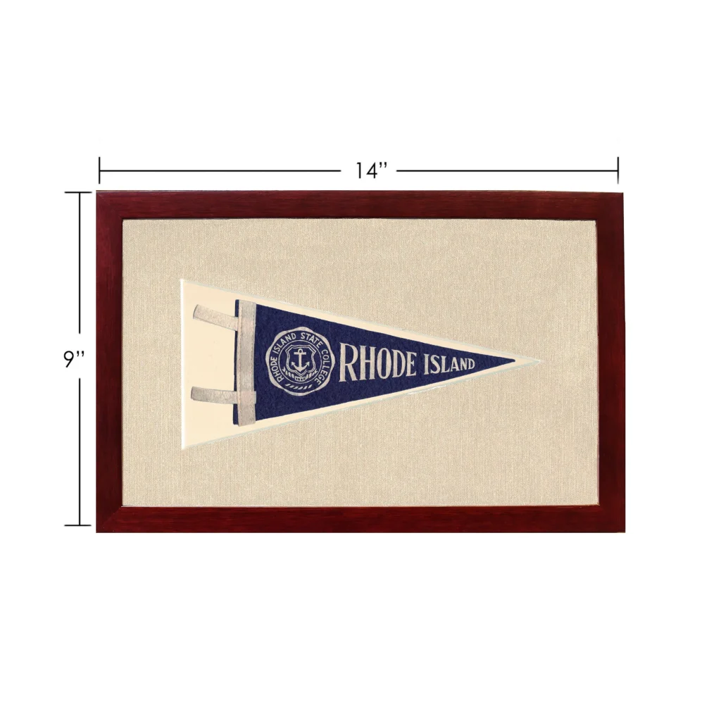 Vintage Rhode Island Pennant | Vintage Americana Sports Memorabilia | vintageantiquesgifts.com