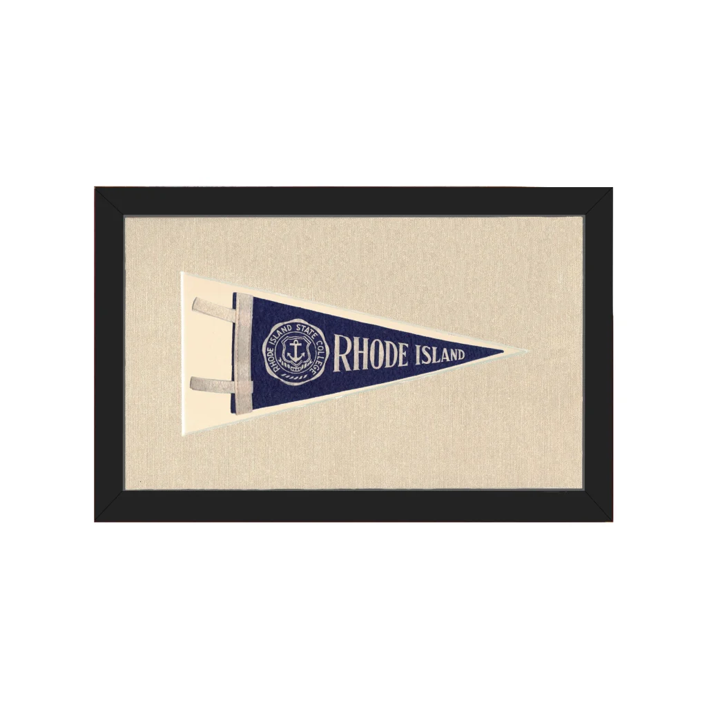 Vintage Rhode Island Pennant | Americana Memories | vintageantiquesgifts.com