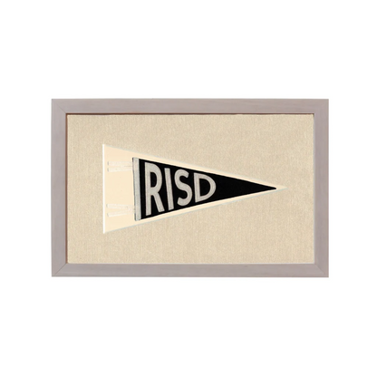 Vintage Rhode Island School of Design Pennant | Rare Vintage Wool Felt Pennant Flag | vintageantiquesgifts.com