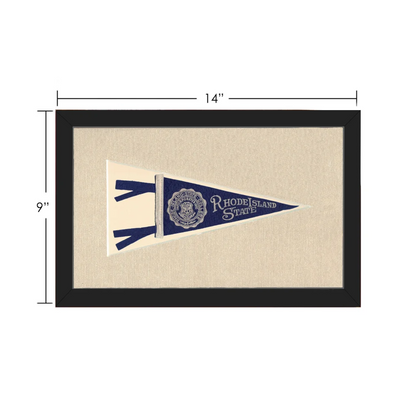 Vintage Rhode Island State Pennant | Vintage Collectible Sports Pennant | vintageantiquesgifts.com