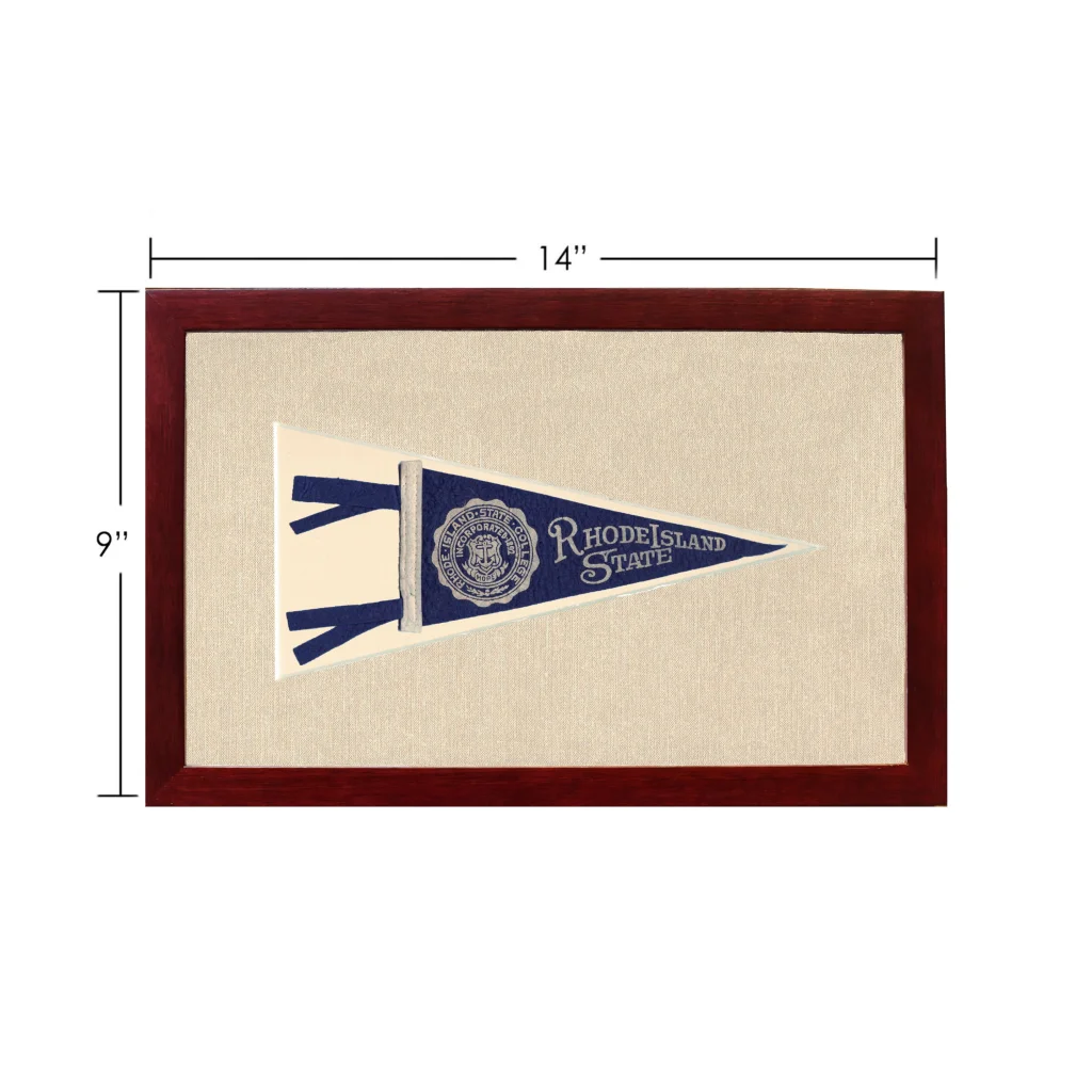 Vintage Rhode Island State Pennant | Vintage Americana Sports Memorabilia | vintageantiquesgifts.com