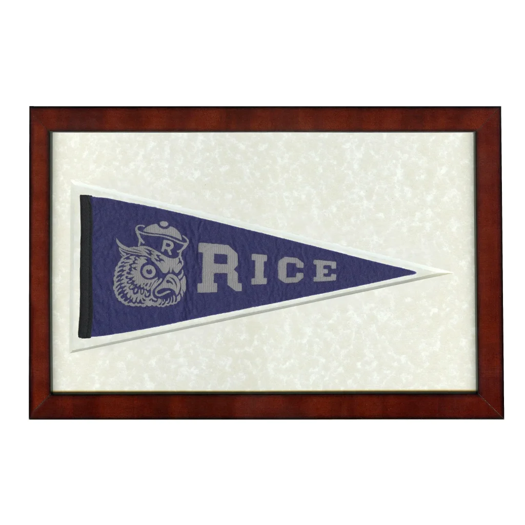 Vintage Rice University Pennant | Americana Memories | vintageantiquesgifts.com