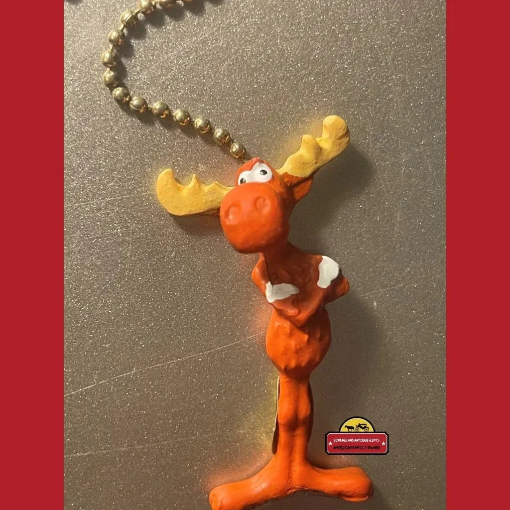 Vintage Rocky & Bullwinkle Fan Light Pull Chain 1980s Unopened In Box! Advertisements - Collectible!