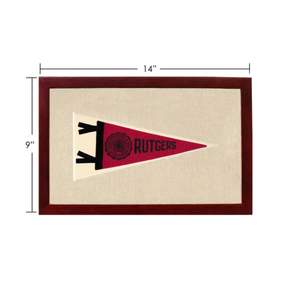 Vintage Rutgers University Pennant | Vintage Americana Sports Memorabilia | vintageantiquesgifts.com