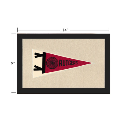 Vintage Rutgers University Pennant | Vintage Collectible Sports Pennant | vintageantiquesgifts.com