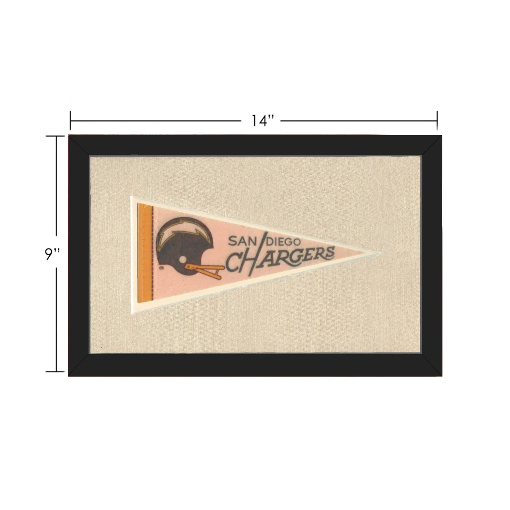 Vintage San Diego Chargers Pennant | Vintage Collectible Sports Pennant | vintageantiquesgifts.com