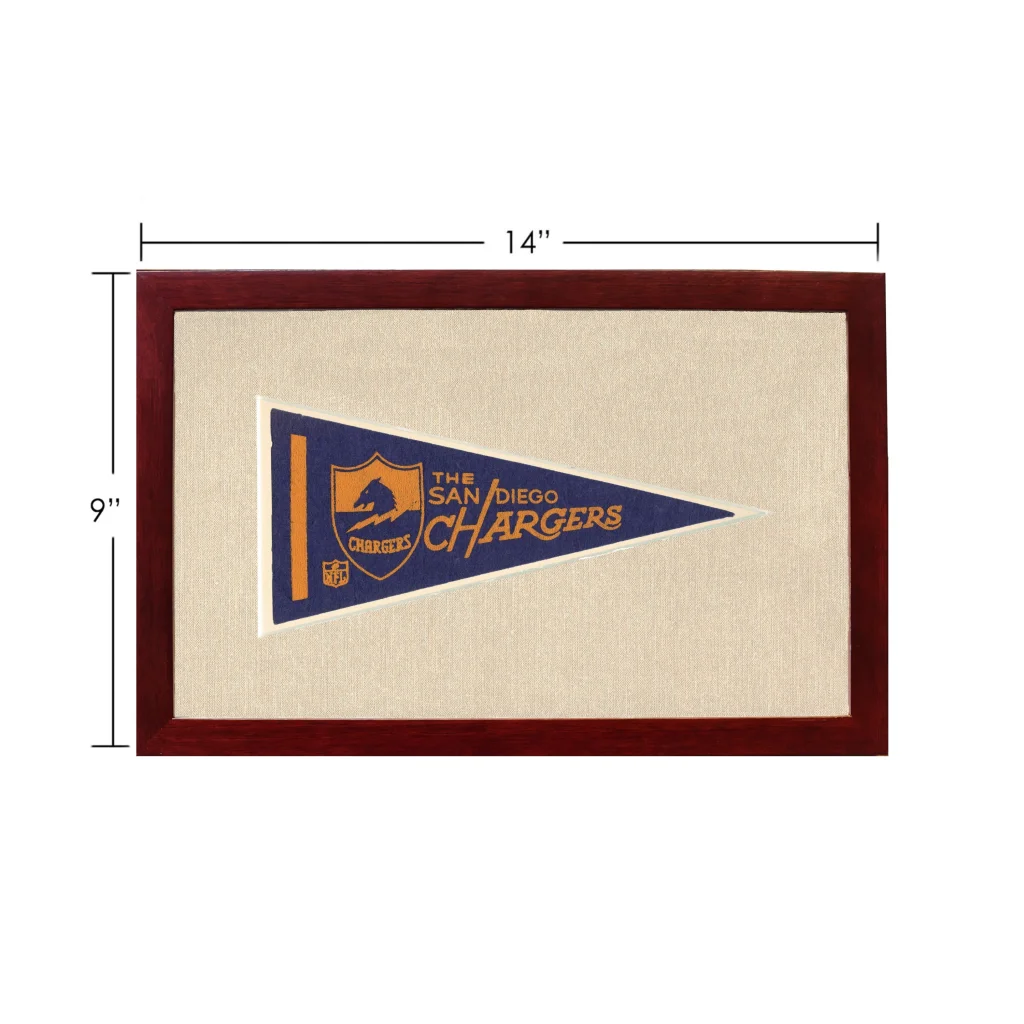 Vintage San Diego Chargers Pennant | Vintage Americana Sports Memorabilia | vintageantiquesgifts.com