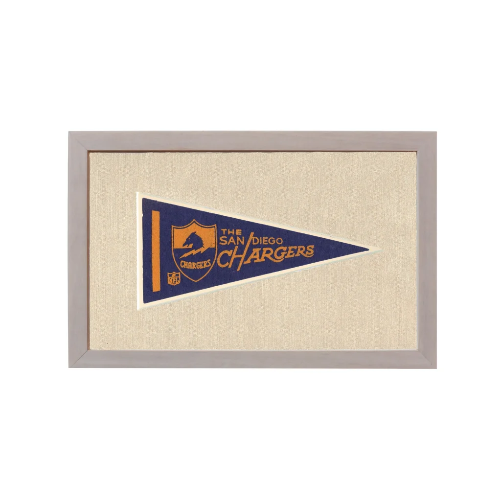 Vintage San Diego Chargers Pennant | Rare Vintage Wool Felt Pennant Flag | vintageantiquesgifts.com