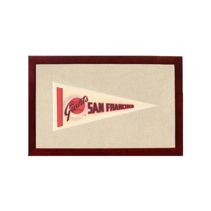 Vintage San Francisco Giants Pennant | 1950s Wool Felt Pennant Framed Display | vintageantiquesgifts.com